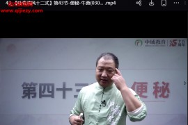 牛勇咏春清风十二式线上课视频课程45集百度网盘下载学习