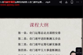 林涵予奇门遁甲阵法运筹传承研修视频课程50集百度网盘下载学习