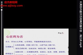 演哲黄帝内景开窍术视频课程10集百度网盘下载学习