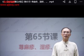 魏大林省非遗魏氏水粒线上视频课程66集百度网盘下载学习