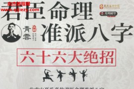 龙虎山夏氏真传君臣命理准派八字断命六十六大绝招电子书pdf百度网盘下载学习