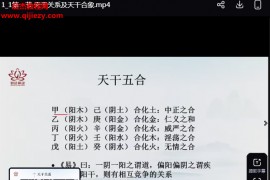 辰南天干地支做功详解视频课程22集百度网盘下载学习