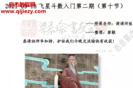 梁若瑜调调飞星紫微斗数入门正式进阶班完整教学文字课程百度网盘下载学习