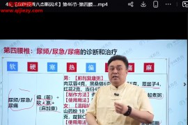 由利成扁鹊摸脊八态断因术视频课程50集百度网盘下载学习