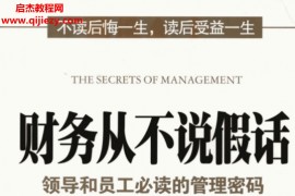 任小平著财务从不说假话领导和员工必读的管理密码电子书pdf百度云网盘下载学习