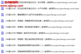 王国华中医正骨理筋点穴高级传承班视频课程153集百度网盘下载学习