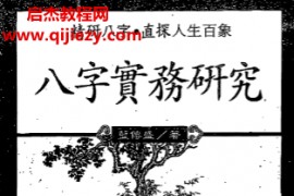 蓝传盛著八字实务研究电子书pdf百度网盘下载学习
