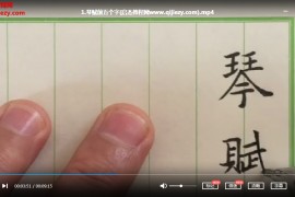 刘顶峰一起练字视频课程51集硬笔书法笔顺笔画写法百度云网盘下载学习