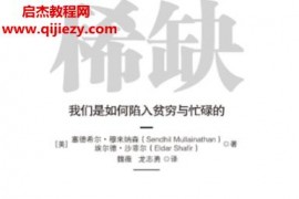 (美)塞德希尔穆来纳森著稀缺电子书pdfmobiepub格式百度网盘下载学习