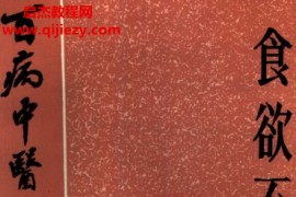百病中医自我疗养丛书吴伯平著食欲不振电子书pdf百度网盘下载学习