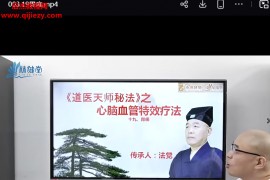 法觉老师道医天师心脑血管特效疗法第1期视频课程26集百度网盘下载学习