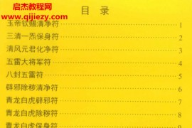 道教符咒法本秘箓彩色版电子书pdf百度网盘下载学习