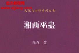 陆群著湘西巫蛊电子书pdf百度网盘下载学习
