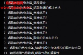 君仪A+B+C名师指导零基础到歌手全系列SSP钻石支点流行演唱教学视频课程百度网盘下载学习