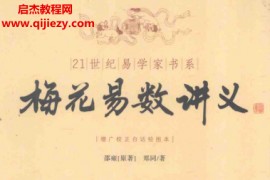 邵雍原著郑同白话版梅花易数讲义电子书pdf百度网盘下载学习