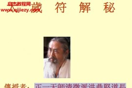 正一天師清微派洪鼎堅道長太歲符解秘电子书pdf百度网盘下载学习