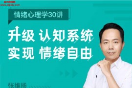 张维扬情绪心理学30讲:升级认知系统实现情绪自由音频课程课件百度网盘下载学习