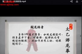 余安仁道家太乙游龙功精讲视频课程61集百度网盘下载学习