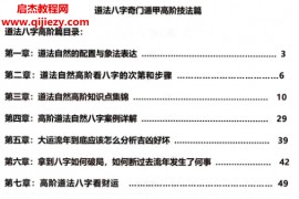 陈伟著道法八字奇门遁甲高阶技法篇电子书pdf百度网盘下载学习