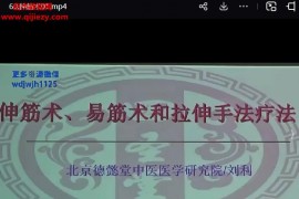北京德懿堂中医医学研究院刘利伸筋术视频课程60集百度网盘下载学习