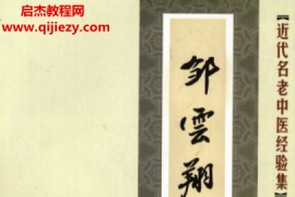 邹云翔论肾病电子书pdf百度网盘下载学习