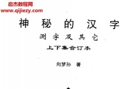 向梦孙合集6本电子书pdf百度网盘下载学习