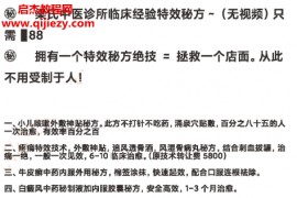 梁氏中医诊所临床经验特效秘方电子书pdf百度网盘下载学习
