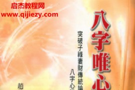 赵敬贤著八字唯心说电子书pdf百度网盘下载学习