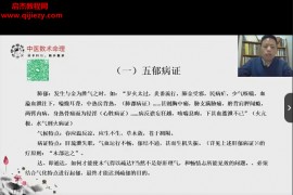 郭胜于中医数术基础五运六气精华版视频课程59集百度网盘下载学习