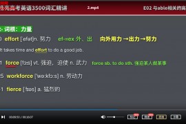 杨亮英语全集杨亮高考5500词汇全民英语背诵营背词攻略通俗英语初中高级视频课程百度云网盘下载学习