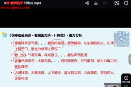 阿宽读书十节课讲透升降散(打开温病的钥匙)视频课程百度网盘下载学习