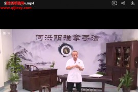 何洪阳推拿绝技视频课程10集百度网盘下载学习