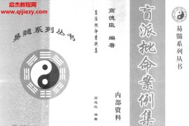 高德臣著盲派批命案例集电子书pdf百度网盘下载学习
