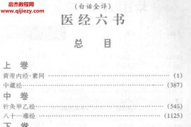 医经六书上中下全3册电子书pdf百度网盘下载学习