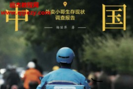 杨丽萍著中国外卖外卖小哥生存现状调查报告电子书pdfmobiepub格式百度网盘下载学习
