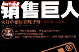 (美)尼尔雷克汉姆著销售巨人大订单销售训练手册电子书pdf百度网盘下载学习