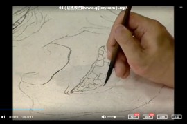 工笔人物画视频教程30套合集白描人物画人物临摹头像写生百度云网盘下载学习