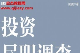 戚威著投资尽职调查电子书pdfmobiepub格式百度网盘下载学习