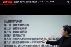 高应丽药酒与药茶视频课程42集百度网盘下载学习