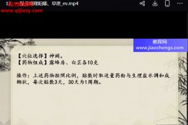 徐任药圣一贴灵视频课程14集百度网盘下载学习