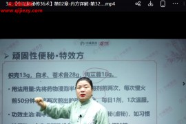 姜秀丽张至顺秘传36术线上课视频课程38集百度网盘下载学习