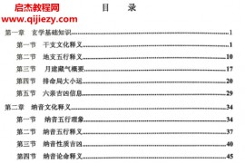 干支纳音与官禄婚姻详解电子书pdf百度网盘下载学习