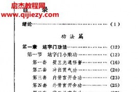 字门内壮功电子版pdf百度网盘下载学习