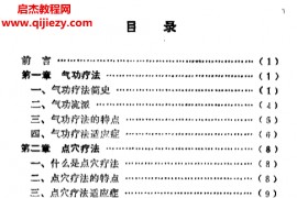 杨树文著气功点穴按摩术电子书pdf百度网盘下载学习
