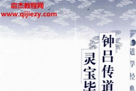 沈志刚著钟吕传道集注译灵宝毕法注译电子书pdf百度网盘下载学习
