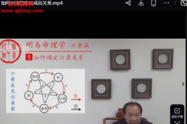 徐丙昕四柱八字六亲篇视频课程16集百度网盘下载学习