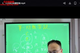 岳紫烽老师内部教学直播答疑实录视频课程8集百度网盘下载学习