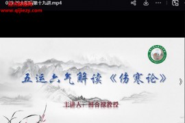 田合禄五运六气解读伤寒论第1、2季视频课程32集百度网盘下载学习