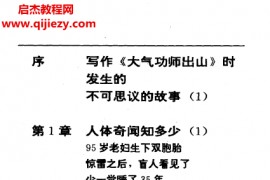 纪一著大气功师出山电子书pdf百度网盘下载学习