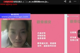 胡量诚面相读心术我知女人心视频课程21集百度网盘下载学习